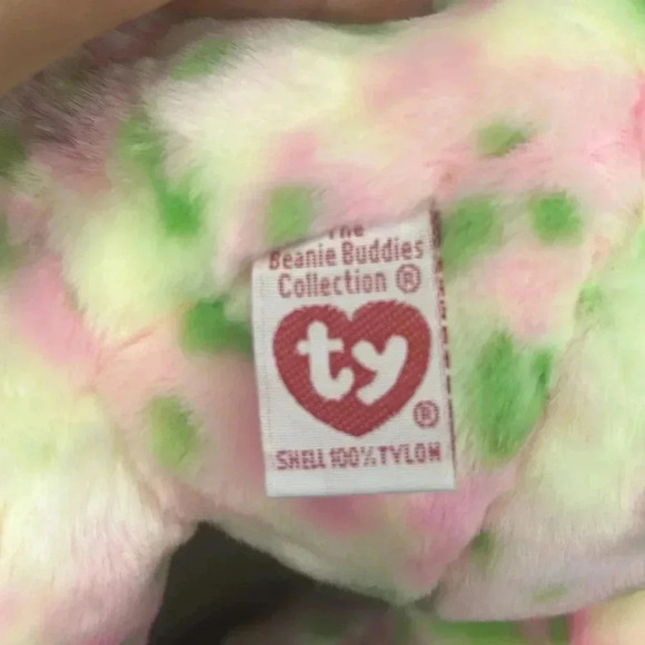 TY Beanie Baby BLOOM the Bear (Buddy Medium Size 12 inch  TAGS spring flowers - Picture 5 of 5